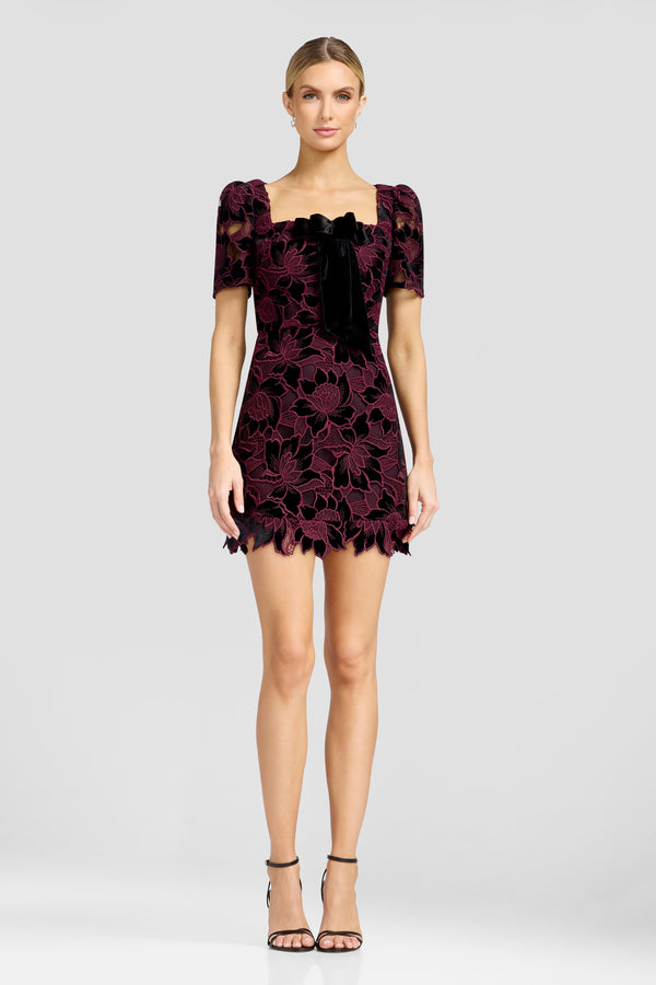 Clarke Dress / DEEP PLUM MULTI