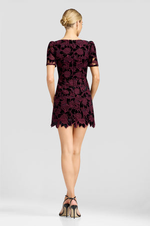 Clarke Dress / DEEP PLUM MULTI