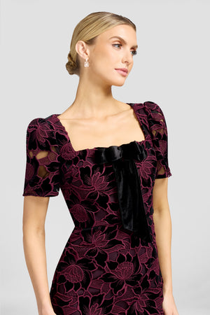Clarke Dress / DEEP PLUM MULTI