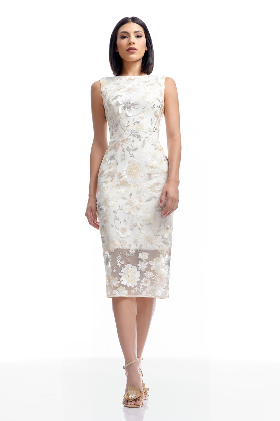 dress the population claudette Dress the Population Women's Claudette Lace Sheath Midi Dress Dress, Black/Nude, S at Amazon Women's Clothing store