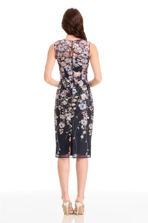 CLAUDETTE DRESS / NAVY MULTI