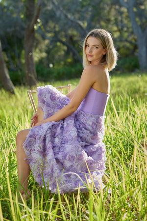 Audrina Gown / LAVENDER MULTI