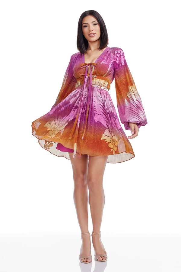 Codi Dress / BRIGHT FUCHSIA MULTI