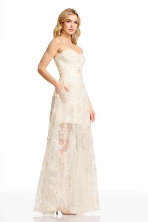 Connor Dress / WHITE MULTI