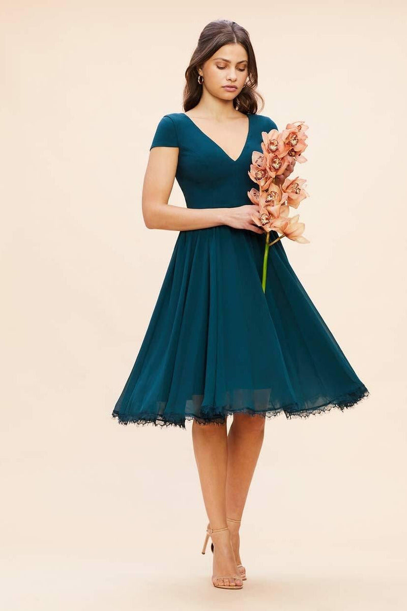Corey chiffon fit & hotsell flare dress dress the population