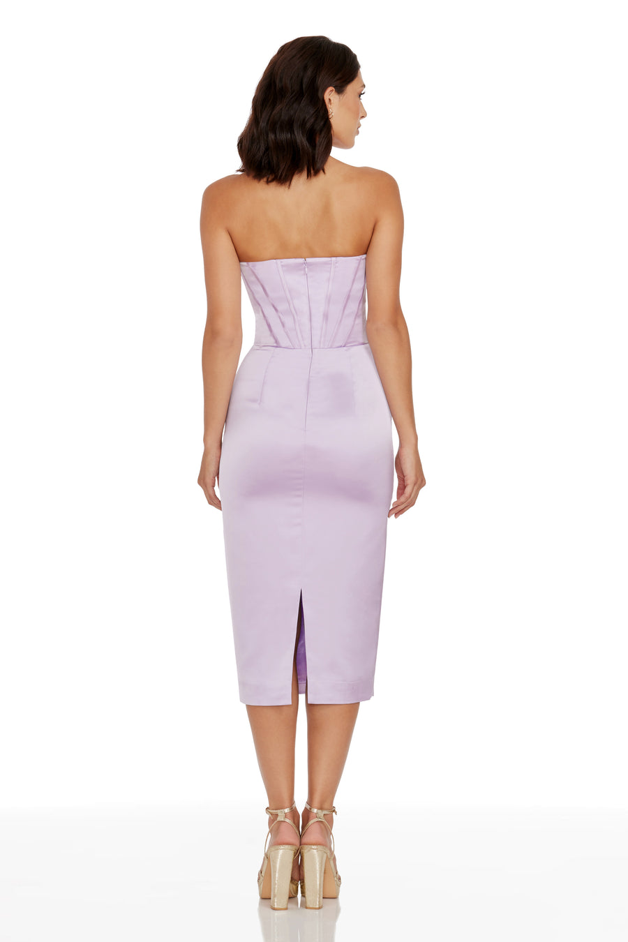 Cosette Satin Dress Dress the Population Cosette Satin Dress Dress the Population