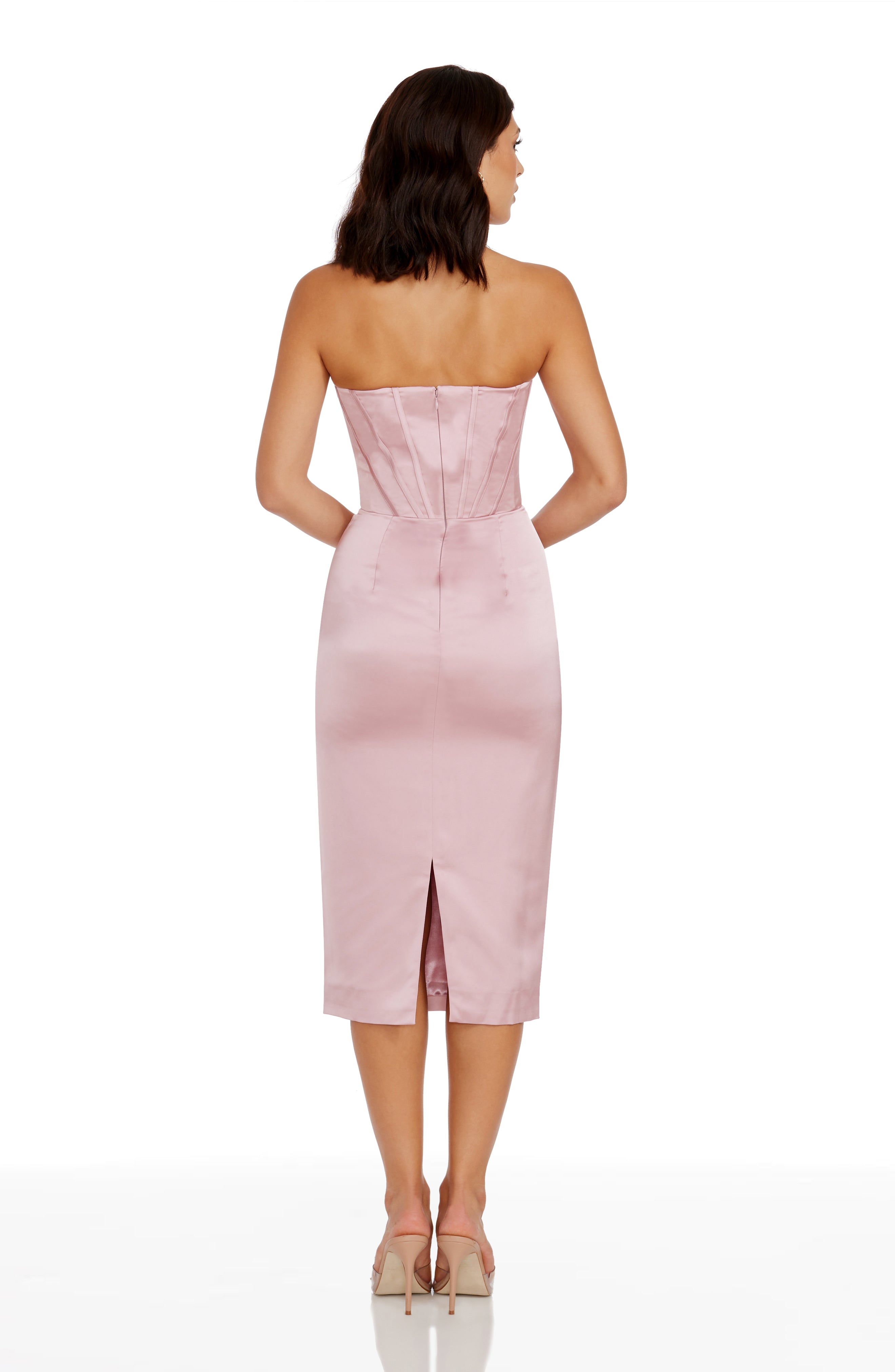 dress the population cosette Dress the Population Cosette Strapless Lace Sequin Bodycon Dress