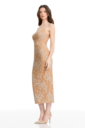 COSETTE DRESS / CHAMPAGNE MULTI