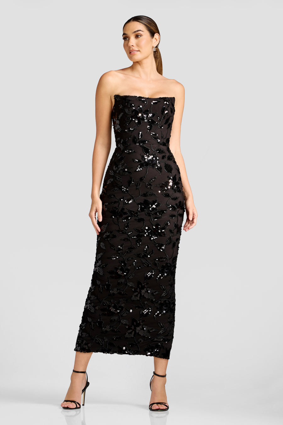 Cosette Dress / BLACK-MOCHA