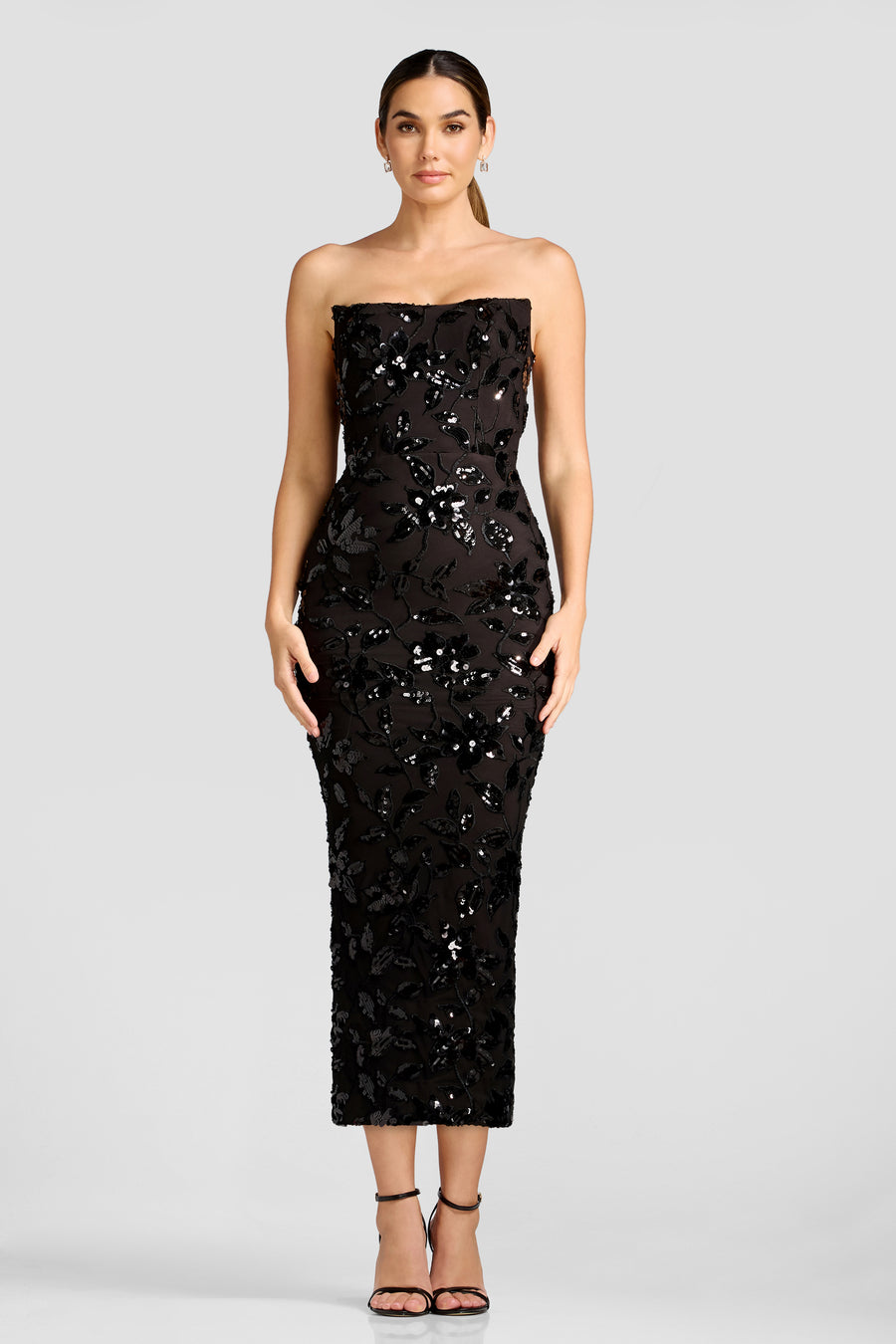 Cosette Dress / BLACK-MOCHA