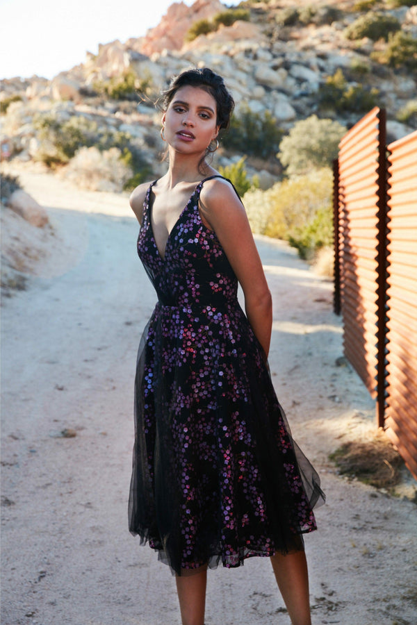 Courtney Dress / FUCHSIA MULTI