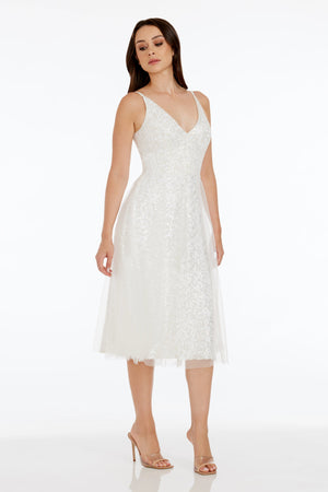 Courtney Dress / WHITE MULTI