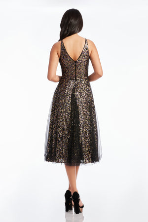 Courtney Dress / PEWTER MULTI