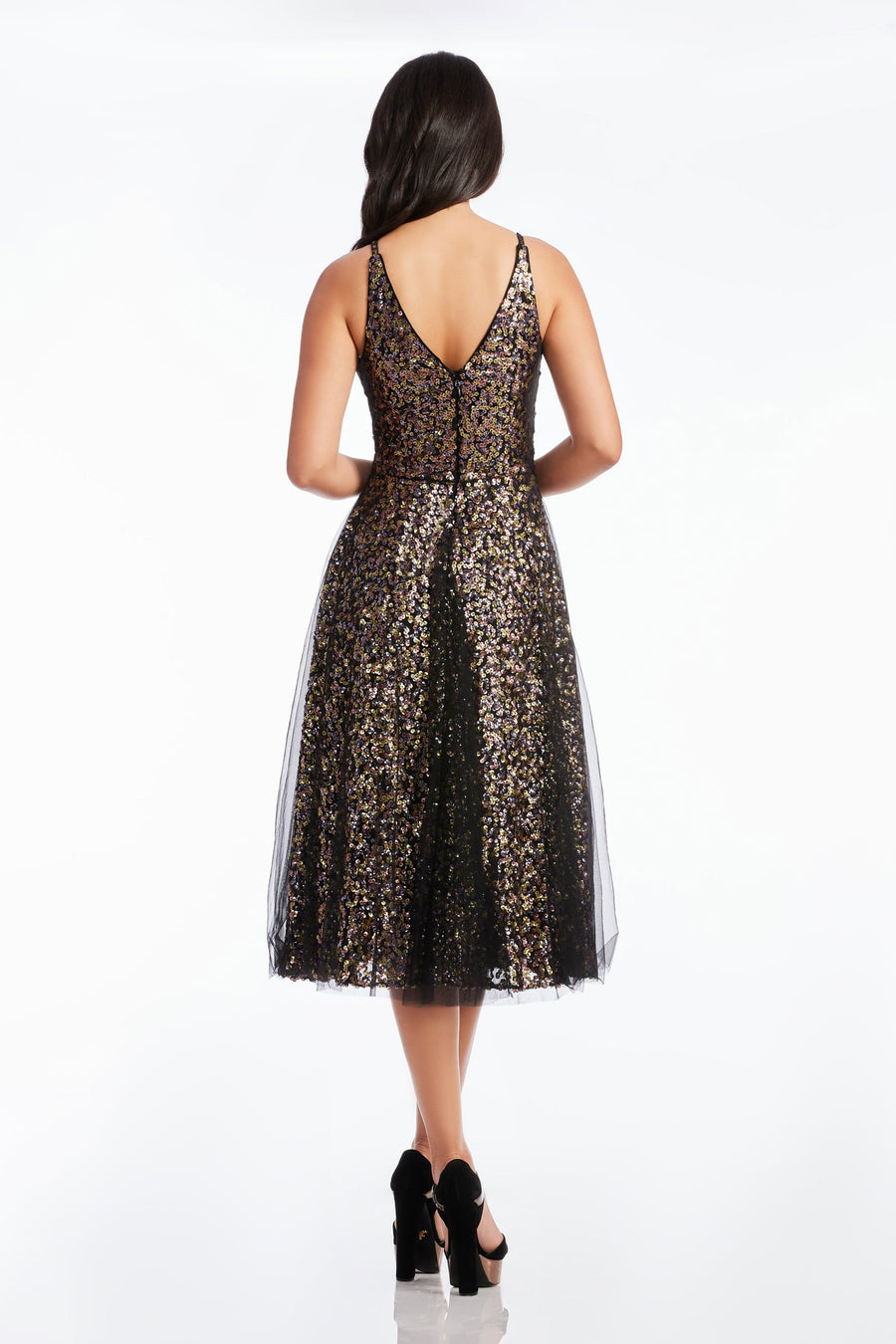 Courtney Dress / PEWTER MULTI