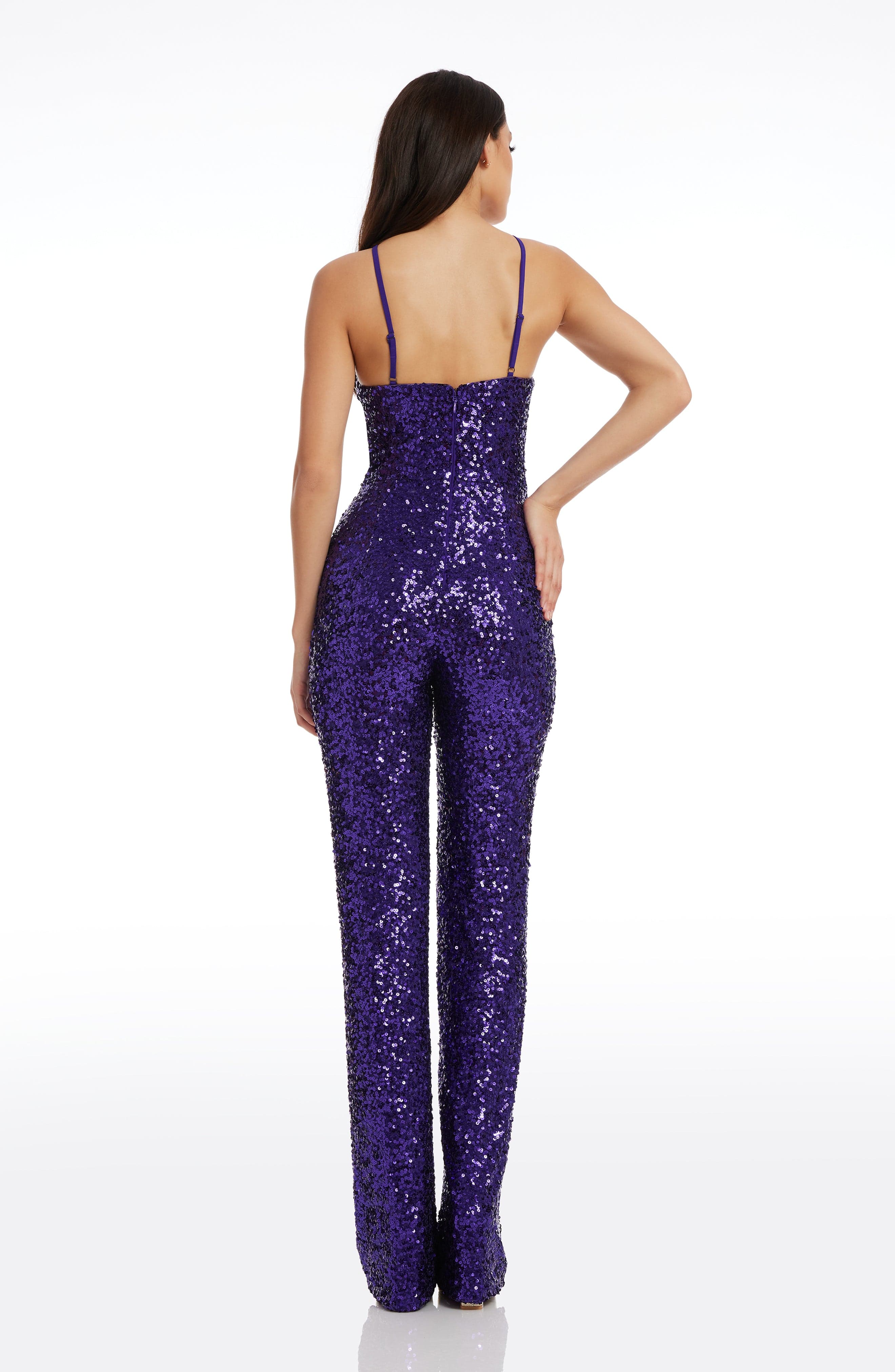dress the population black sequin jumpsuit Dress The Population Victoria Sequin Sleeveless Jumpsuit, Black Pearl, Women's, X-Large