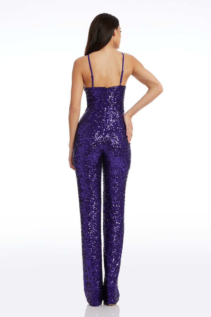 dress the population charlie sequin jumpsuit Sequin Charlie Jumpsuit