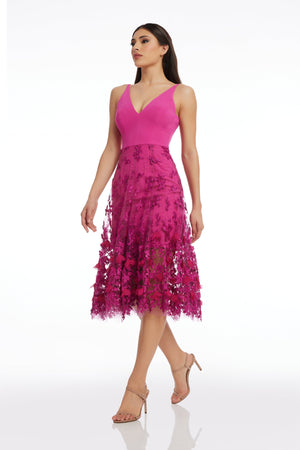 Darleen Dress / BRIGHT FUCHSIA