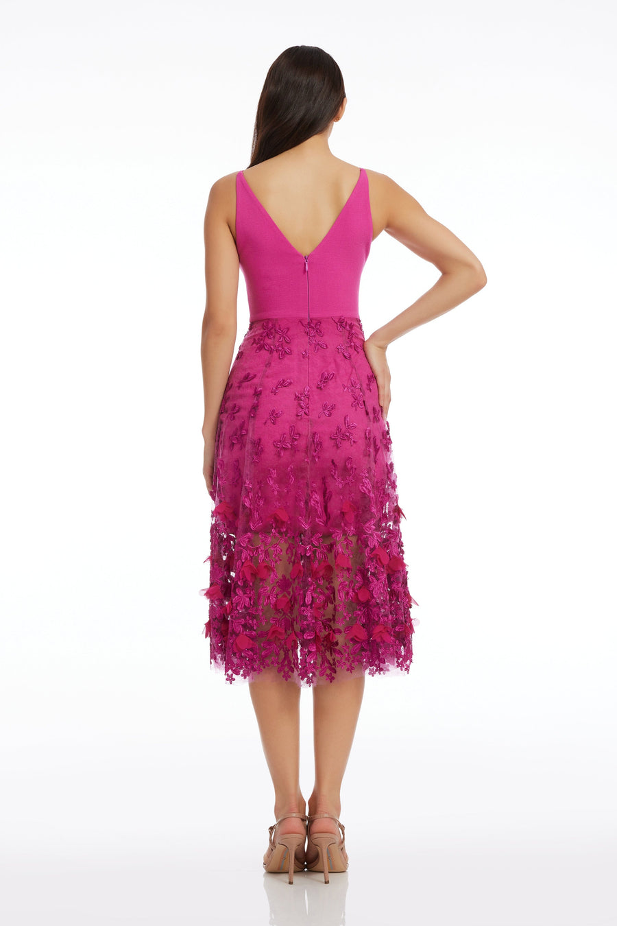 Darleen Dress / BRIGHT FUCHSIA