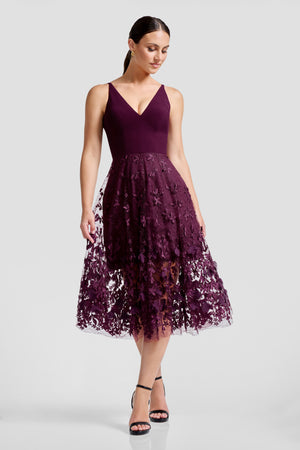 Darleen Dress / DARK CHERRY