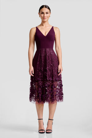 Darleen Dress / DARK CHERRY