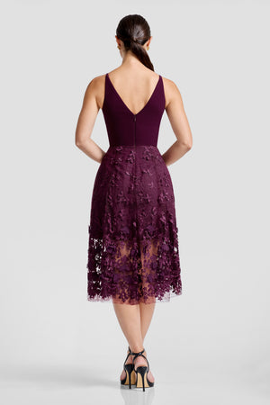 Darleen Dress / DARK CHERRY