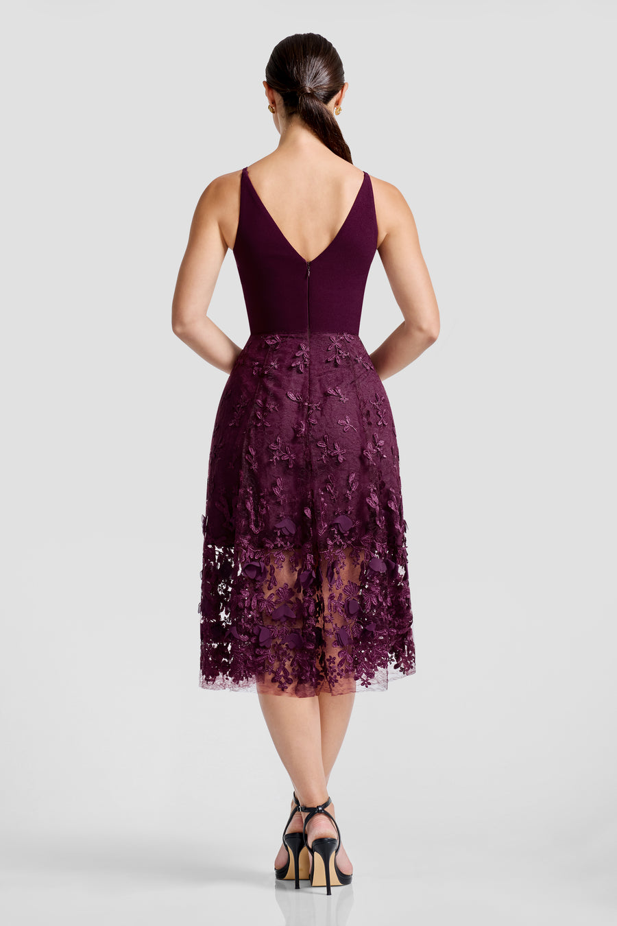 Darleen Dress / DARK CHERRY