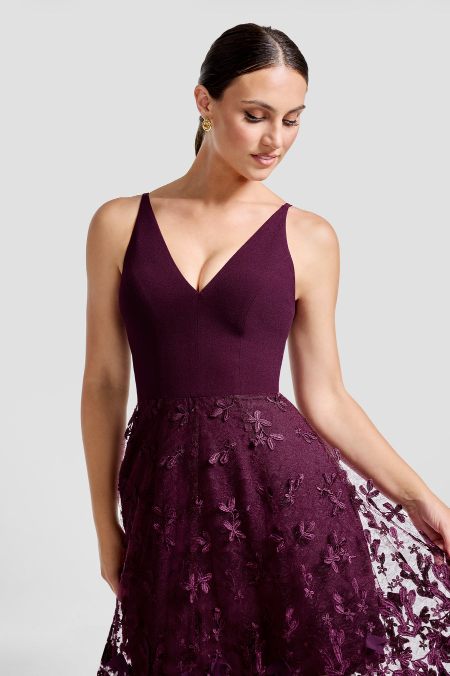 Darleen Dress / DARK CHERRY