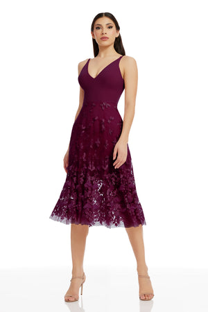 Darleen Dress / DARK MAGENTA