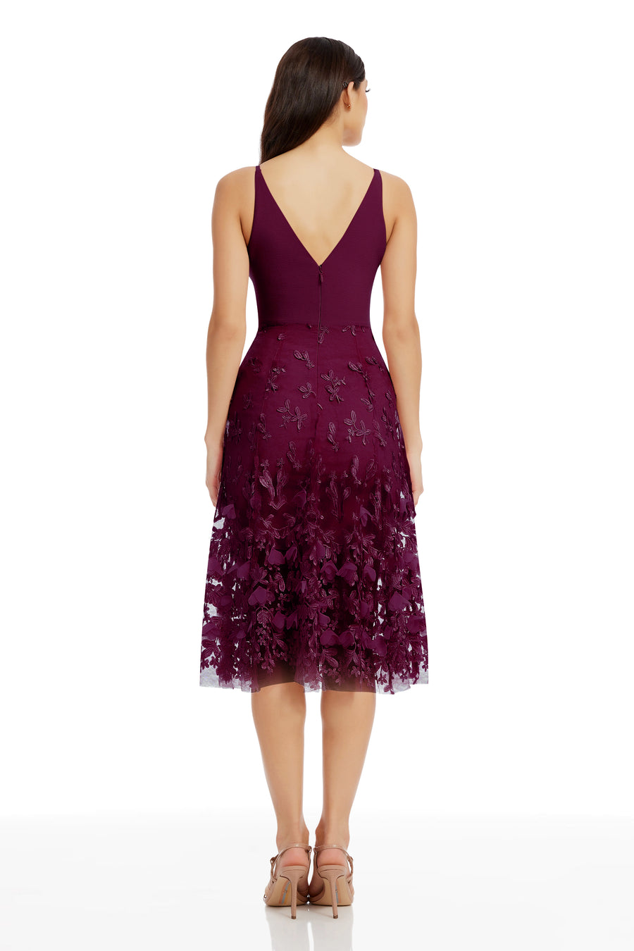 Darleen Dress / DARK MAGENTA