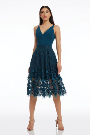 Darleen Dress / PEACOCK BLUE