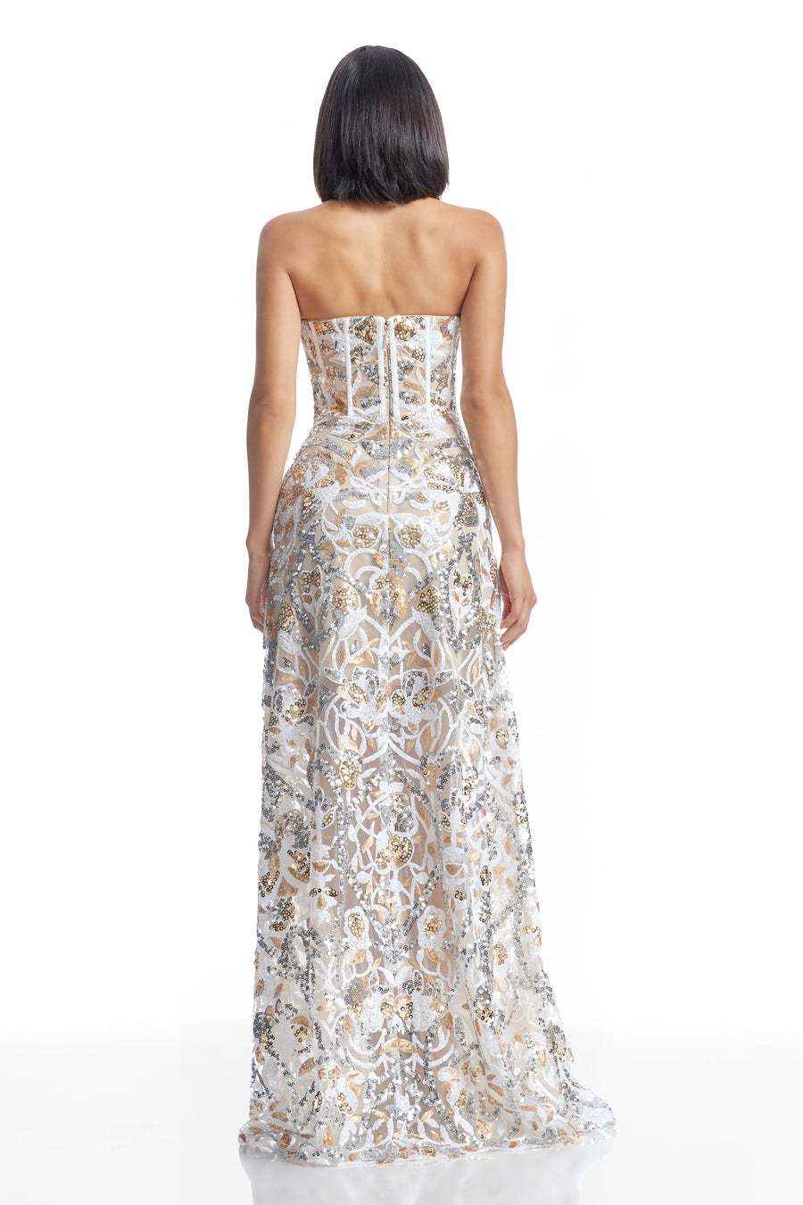 Daven Dress / Gold Multi