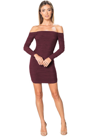 Dawn Dress / BURGUNDY