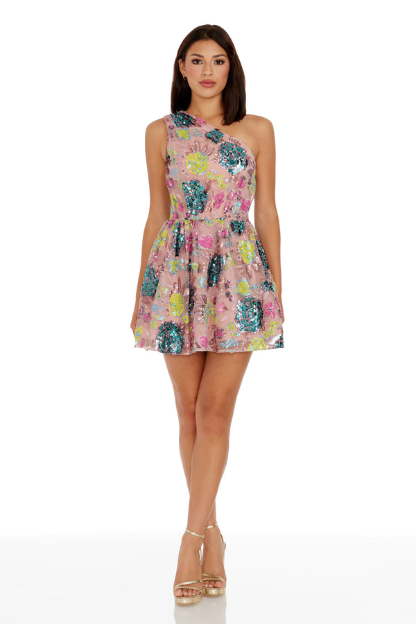 Delaney Dress / BLUSH MULTI