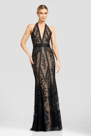 DEVIN GOWN / BLACK-NUDE