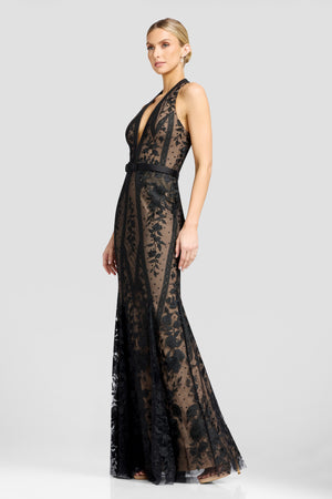 DEVIN GOWN / BLACK-NUDE