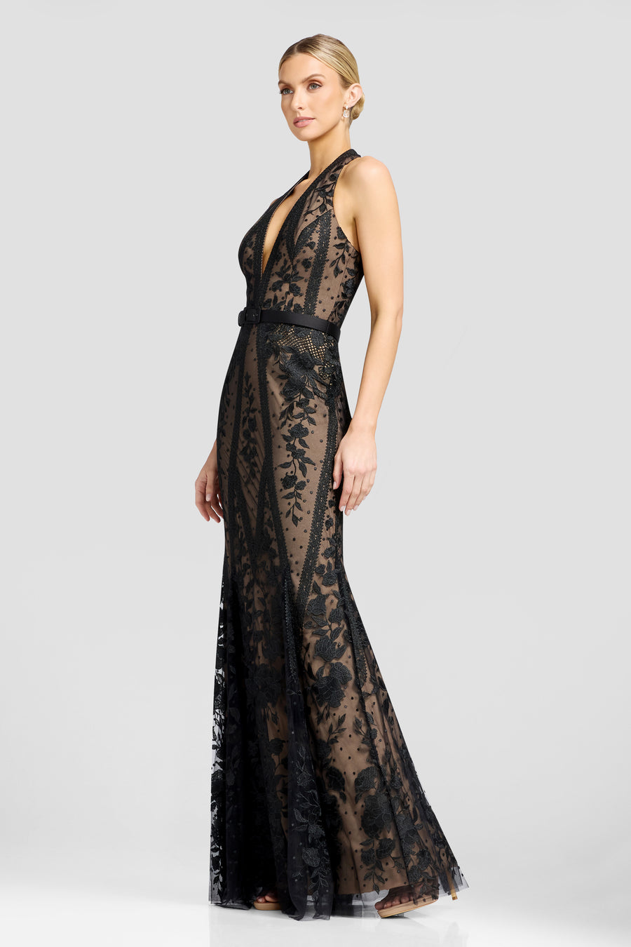 DEVIN GOWN / BLACK-NUDE