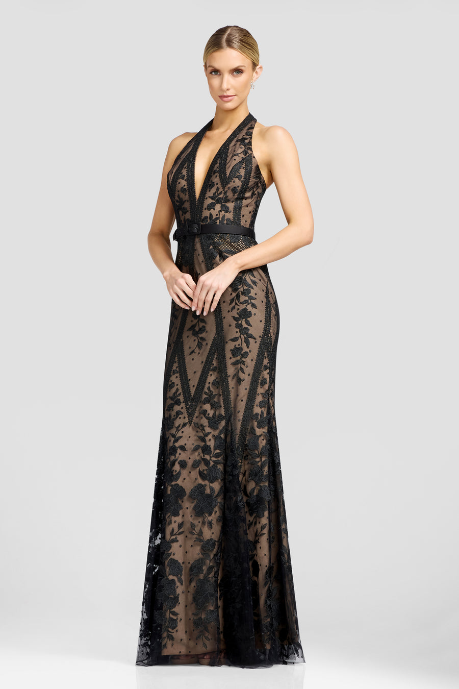 DEVIN GOWN / BLACK-NUDE