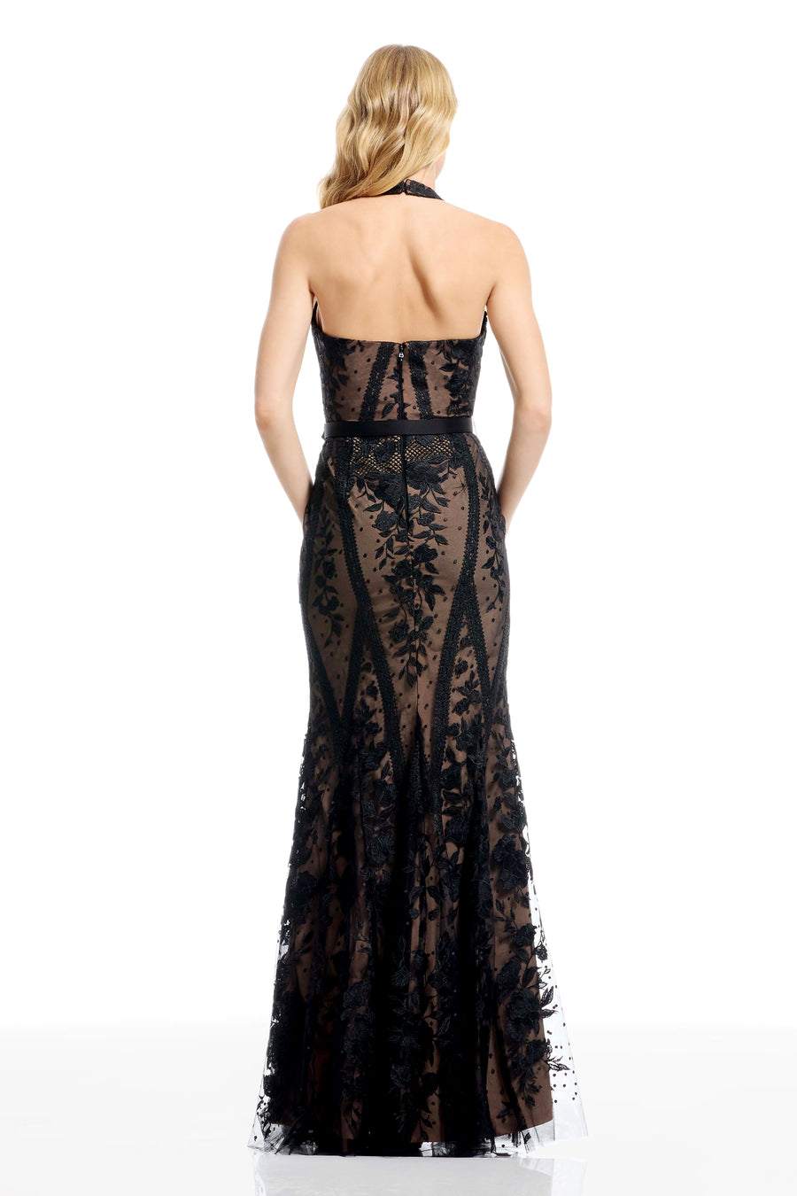 DEVIN GOWN / BLACK-NUDE