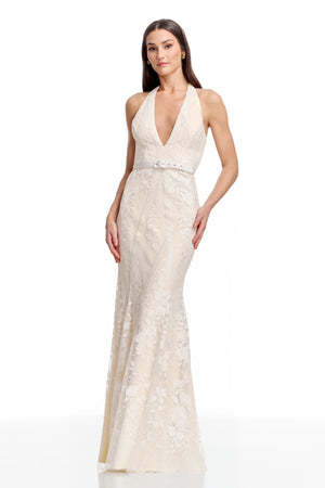 DEVIN GOWN / OFF WHITE