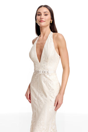 DEVIN GOWN / OFF WHITE