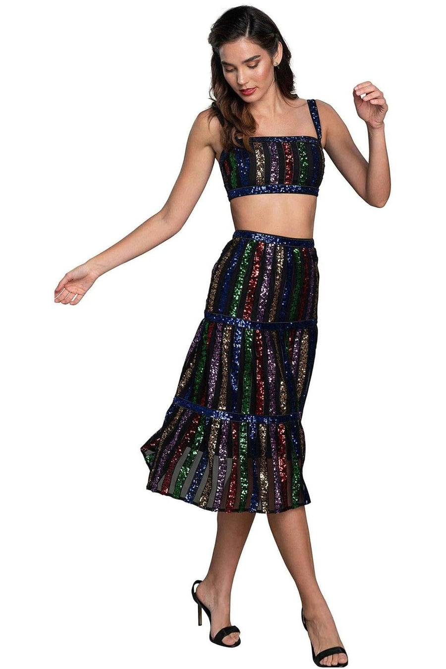 Diaz Dress / BLACK MULTI