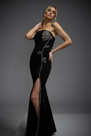 Dion Gown / BLACK-SILVER