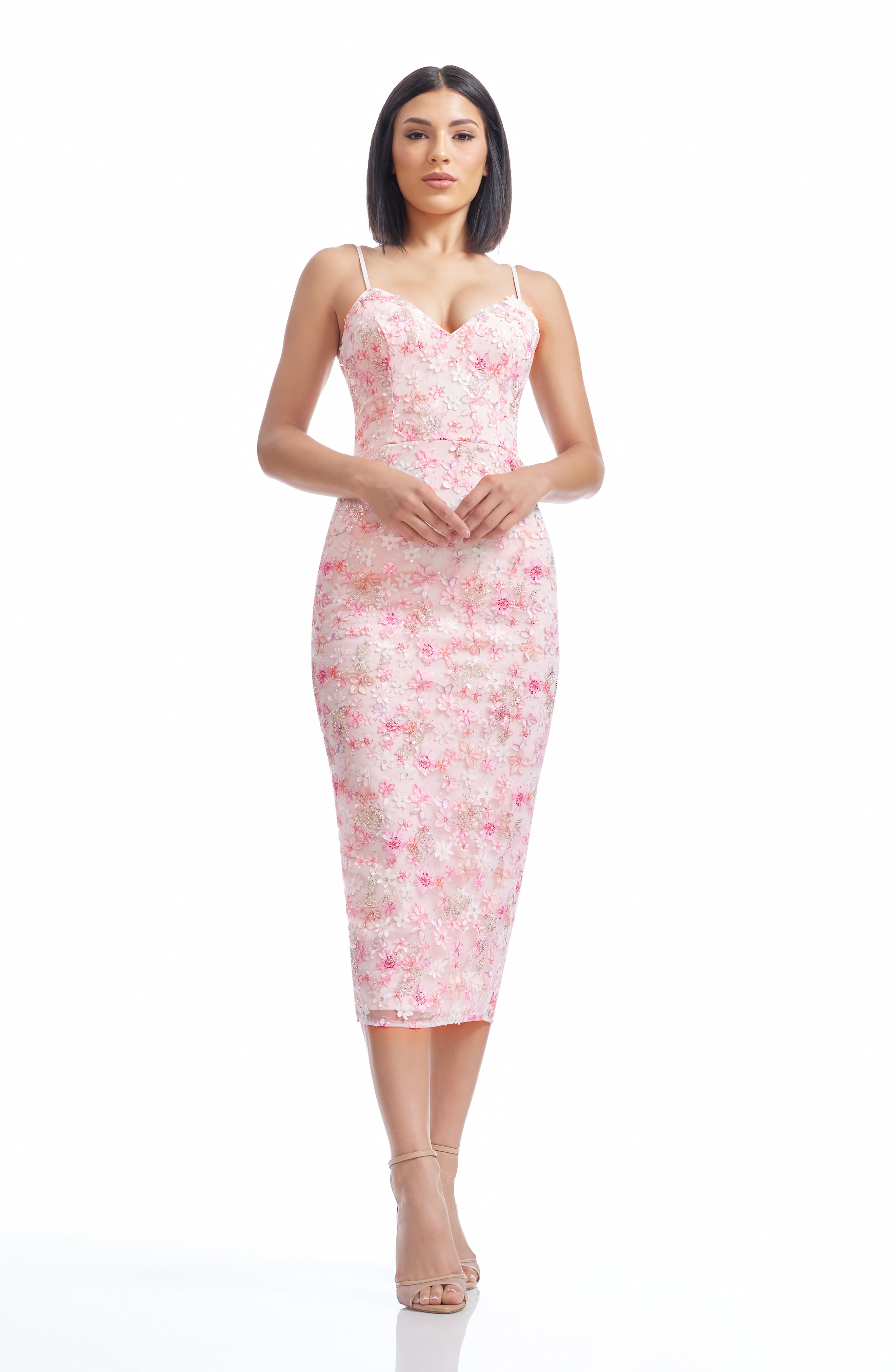 大红袍Dokirina Uma Plumeria Embroidery Dress – Dress the Population