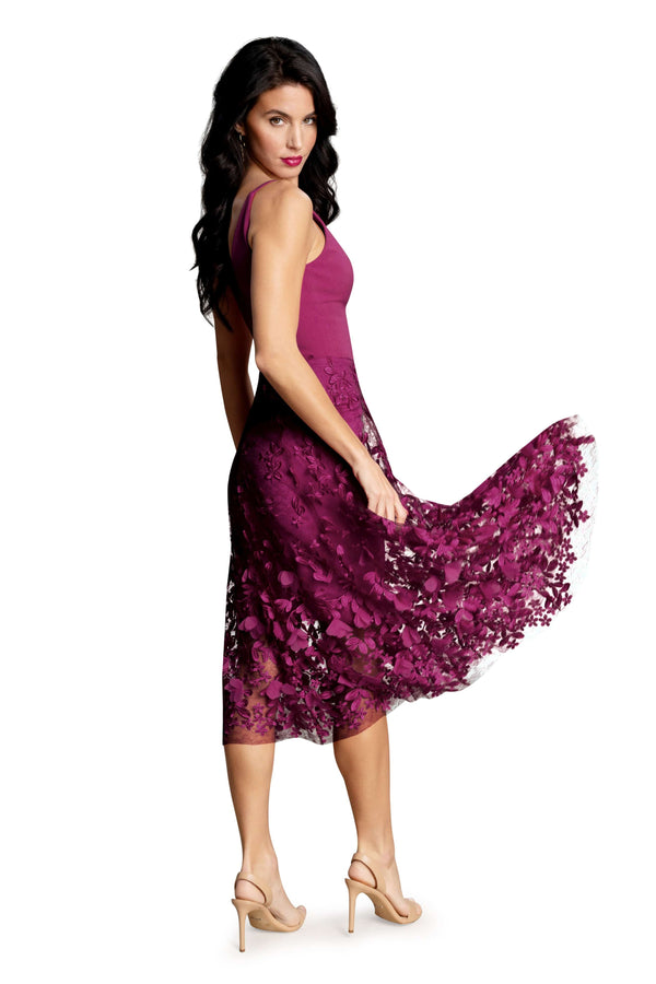 Darleen Dress / DARK MAGENTA