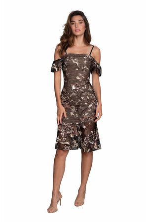 Elaine Dress / BLACK MULTI