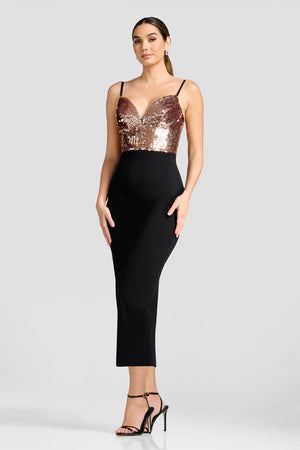 Elana Dress / ROSE GOLD MULTI