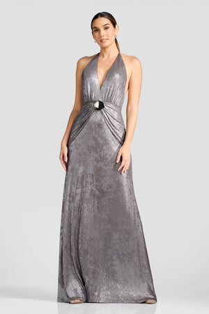 Elide Dress / GUNMETAL