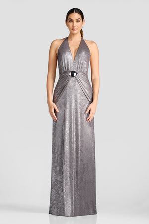Elide Dress / GUNMETAL