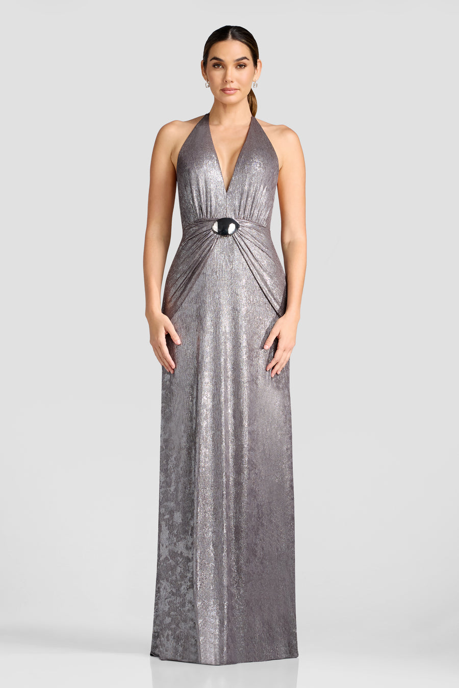 Elide Dress / GUNMETAL