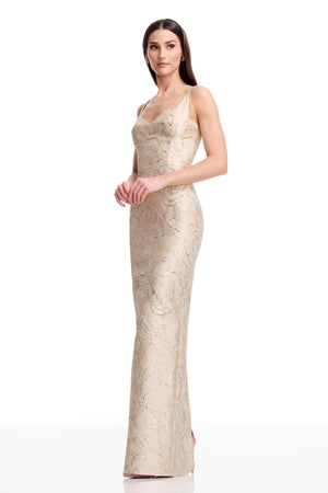 Elijah Gown / CHAMPAGNE